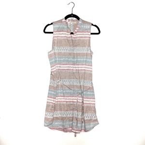 Woolrich sleeveless button down knee length dress